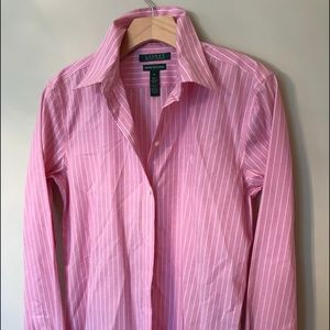Ralph Lauren Pinstripe button blouse